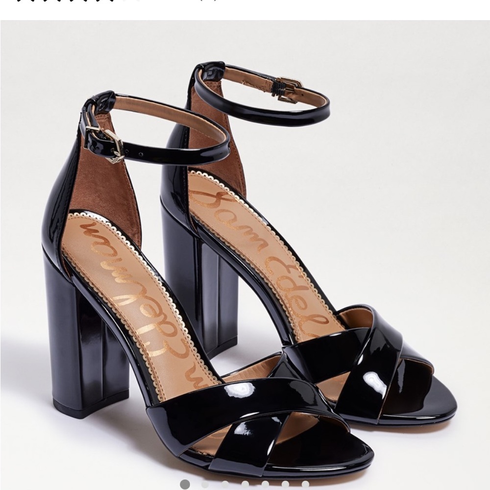 Brand New Sam Edelman Yancy Black Patent Heels size 6.5